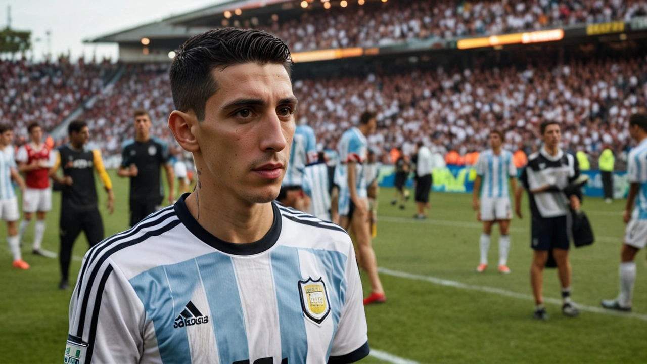 Ángel Di María titular na última partida pela Argentina na Copa América contra Colômbia